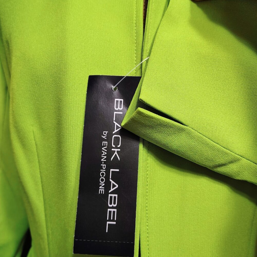 Evan-Picone Black Label Kiwi Crepe Blazer Jacket 6 NWT - Picture 10 of 12